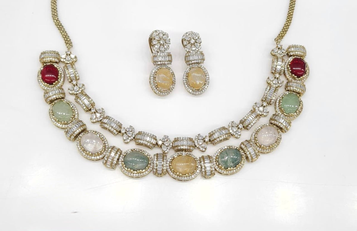 Sabyasachi Necklace 08725 - KRISHNA'S SWETA JEWELLERY