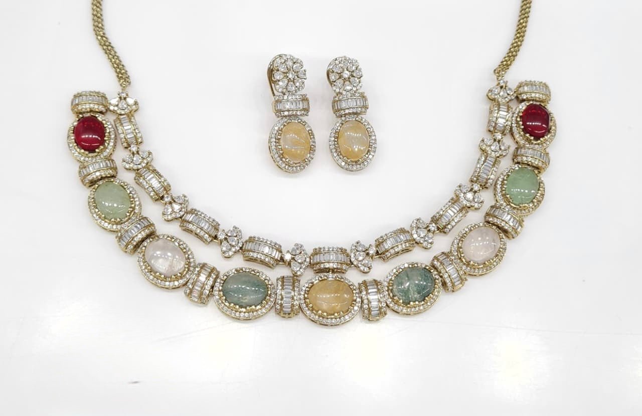 Sabyasachi Necklace 08725 - KRISHNA'S SWETA JEWELLERY