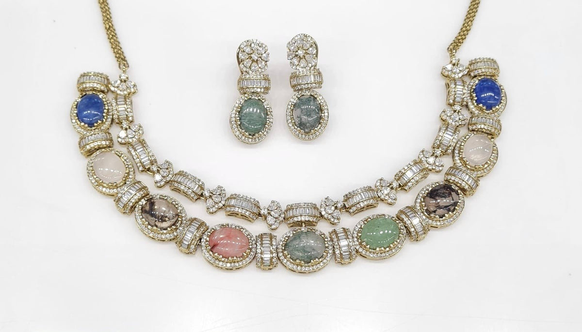 Sabyasachi Necklace 08725 - KRISHNA'S SWETA JEWELLERY