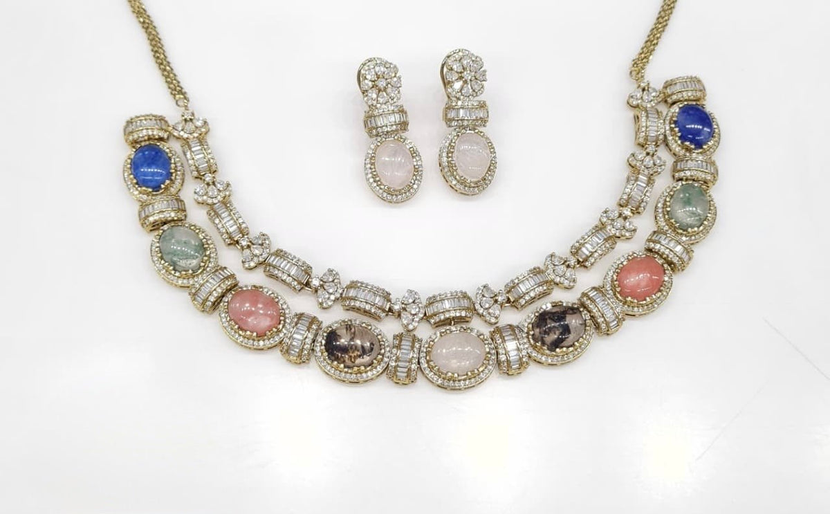 Sabyasachi Necklace 08725 - KRISHNA'S SWETA JEWELLERY