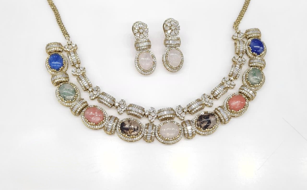 Sabyasachi Necklace 08725 - KRISHNA'S SWETA JEWELLERY