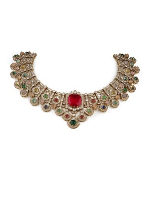 Sabyasachi Necklace 08727 - KRISHNA'S SWETA JEWELLERY
