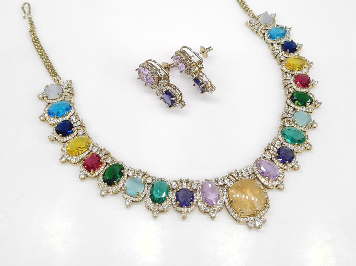Sabyasachi Necklace 08728 - KRISHNA'S SWETA JEWELLERY