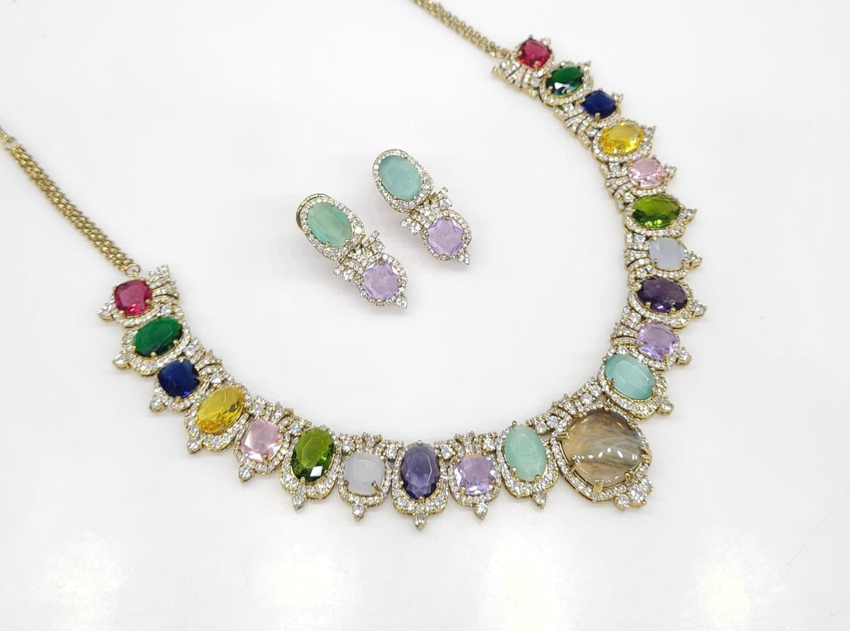 Sabyasachi Necklace 08728 - KRISHNA'S SWETA JEWELLERY