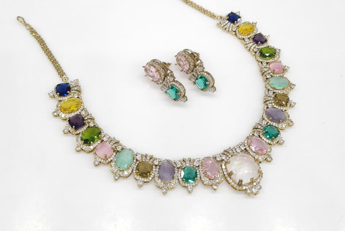Sabyasachi Necklace 08728 - KRISHNA'S SWETA JEWELLERY