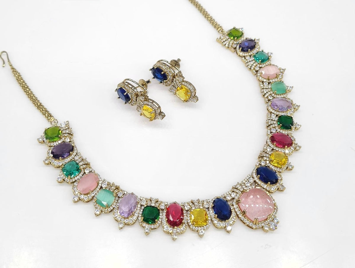 Sabyasachi Necklace 08728 - KRISHNA'S SWETA JEWELLERY
