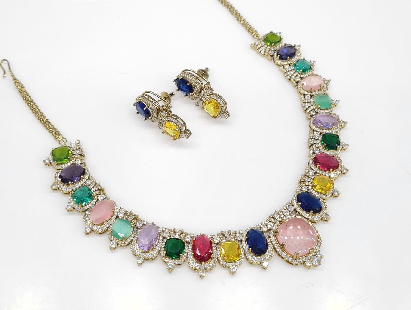 Sabyasachi Necklace 08728 - KRISHNA'S SWETA JEWELLERY