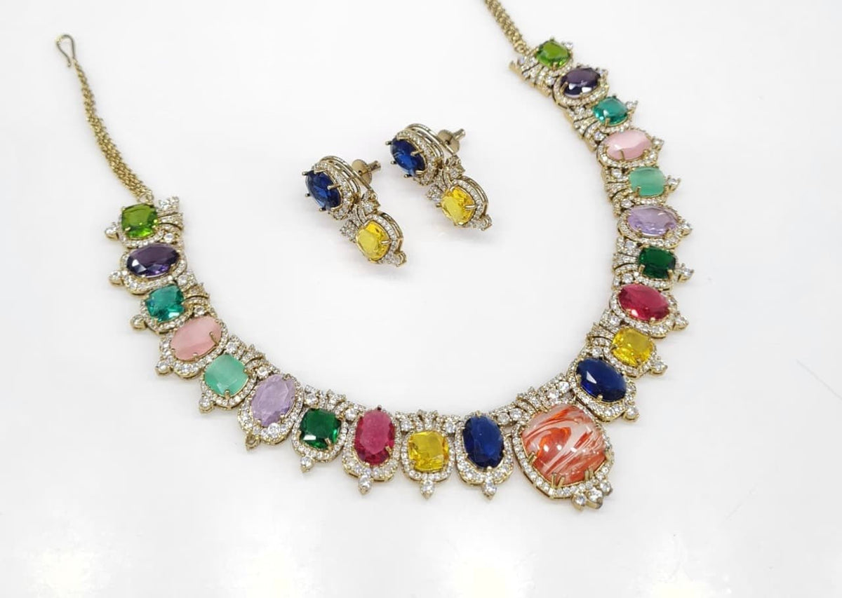 Sabyasachi Necklace 08728 - KRISHNA'S SWETA JEWELLERY