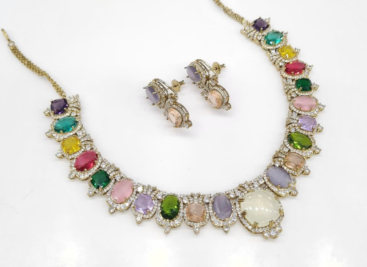 Sabyasachi Necklace 08728 - KRISHNA'S SWETA JEWELLERY