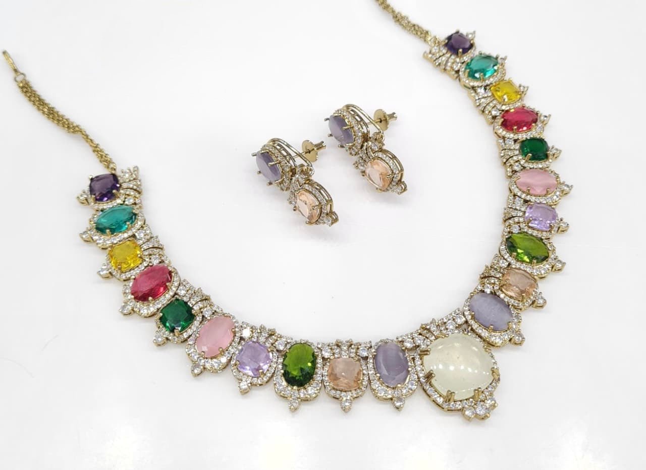 Sabyasachi Necklace 08728 - KRISHNA'S SWETA JEWELLERY