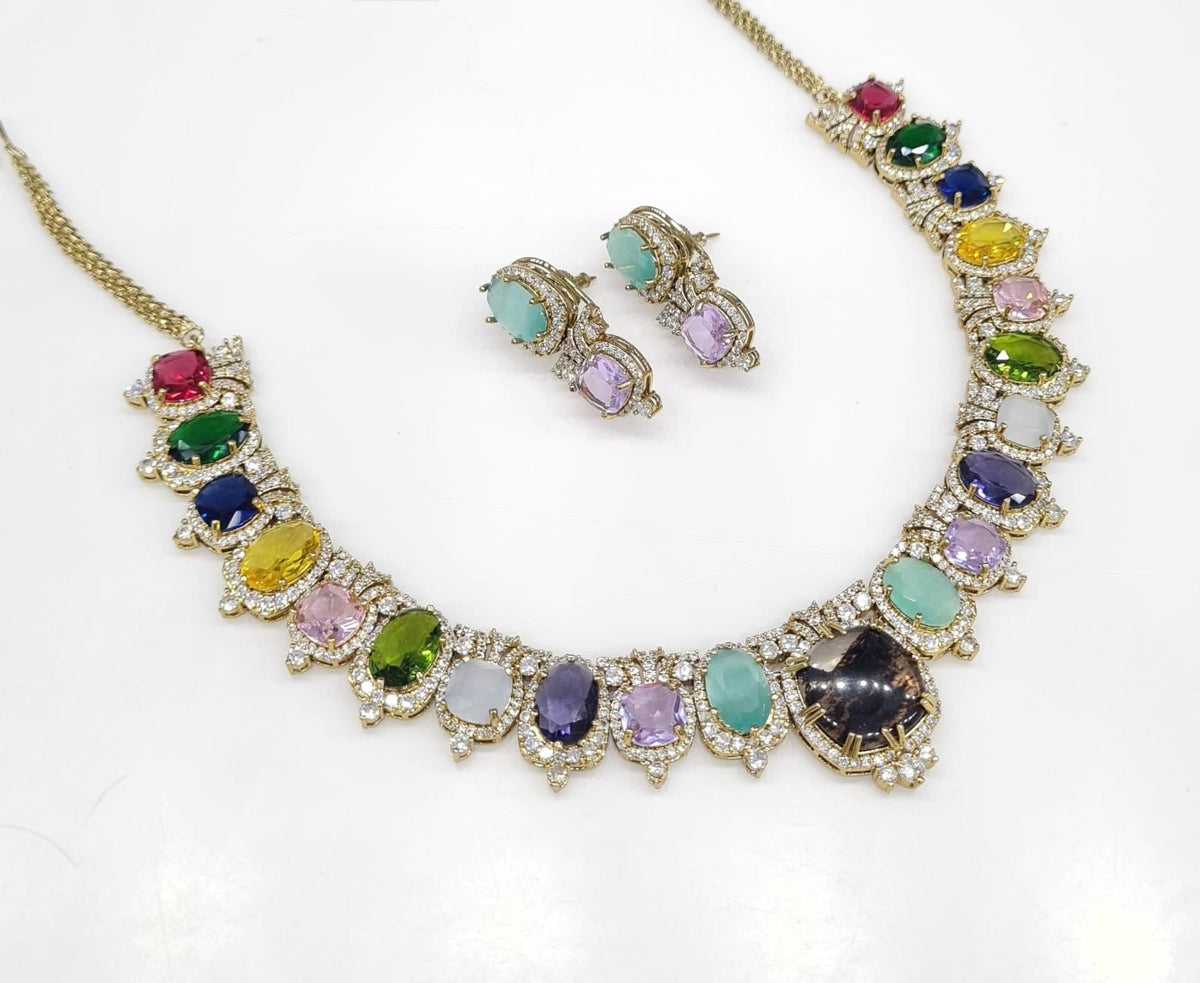 Sabyasachi Necklace 08728 - KRISHNA'S SWETA JEWELLERY