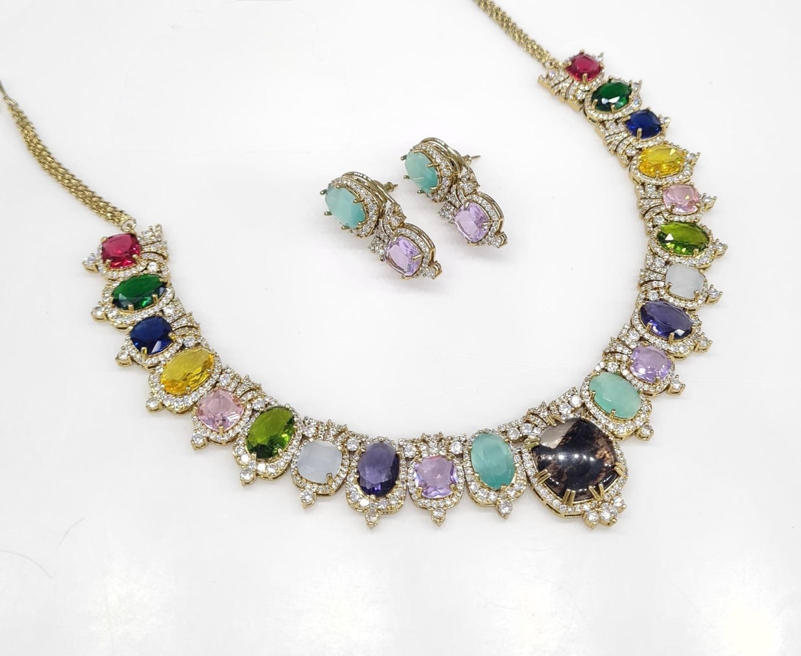 Sabyasachi Necklace 08728 - KRISHNA'S SWETA JEWELLERY