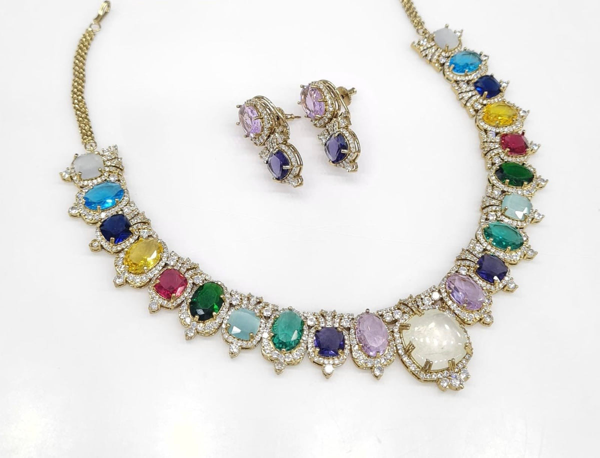 Sabyasachi Necklace 08728 - KRISHNA'S SWETA JEWELLERY