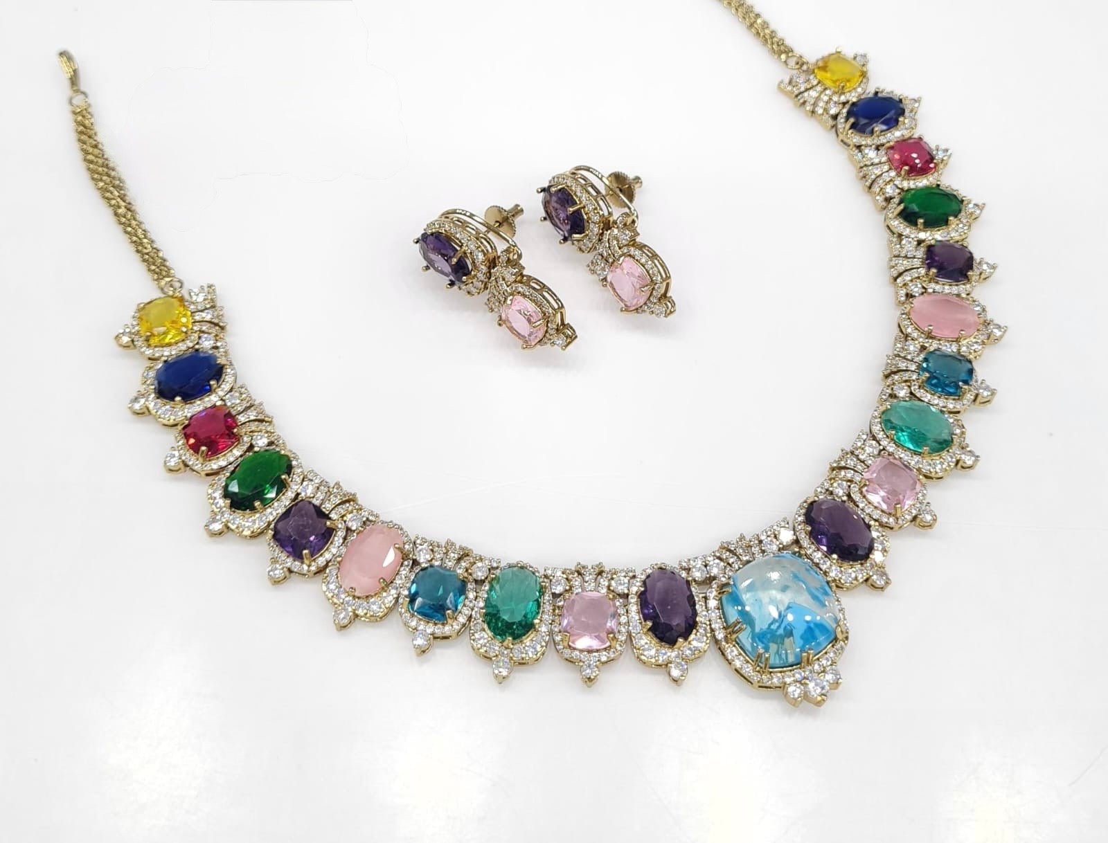 Sabyasachi Necklace 08728 - KRISHNA'S SWETA JEWELLERY