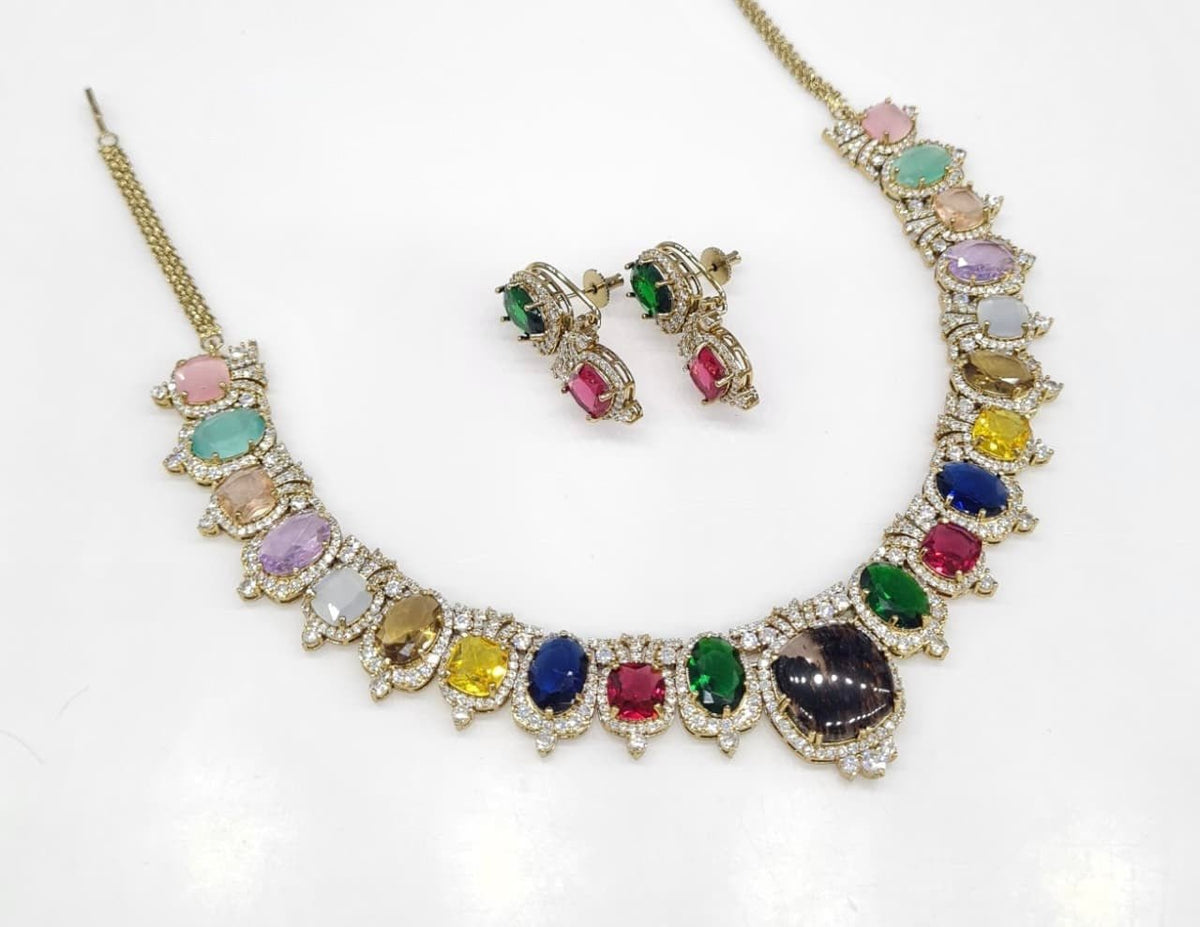 Sabyasachi Necklace 08728 - KRISHNA'S SWETA JEWELLERY