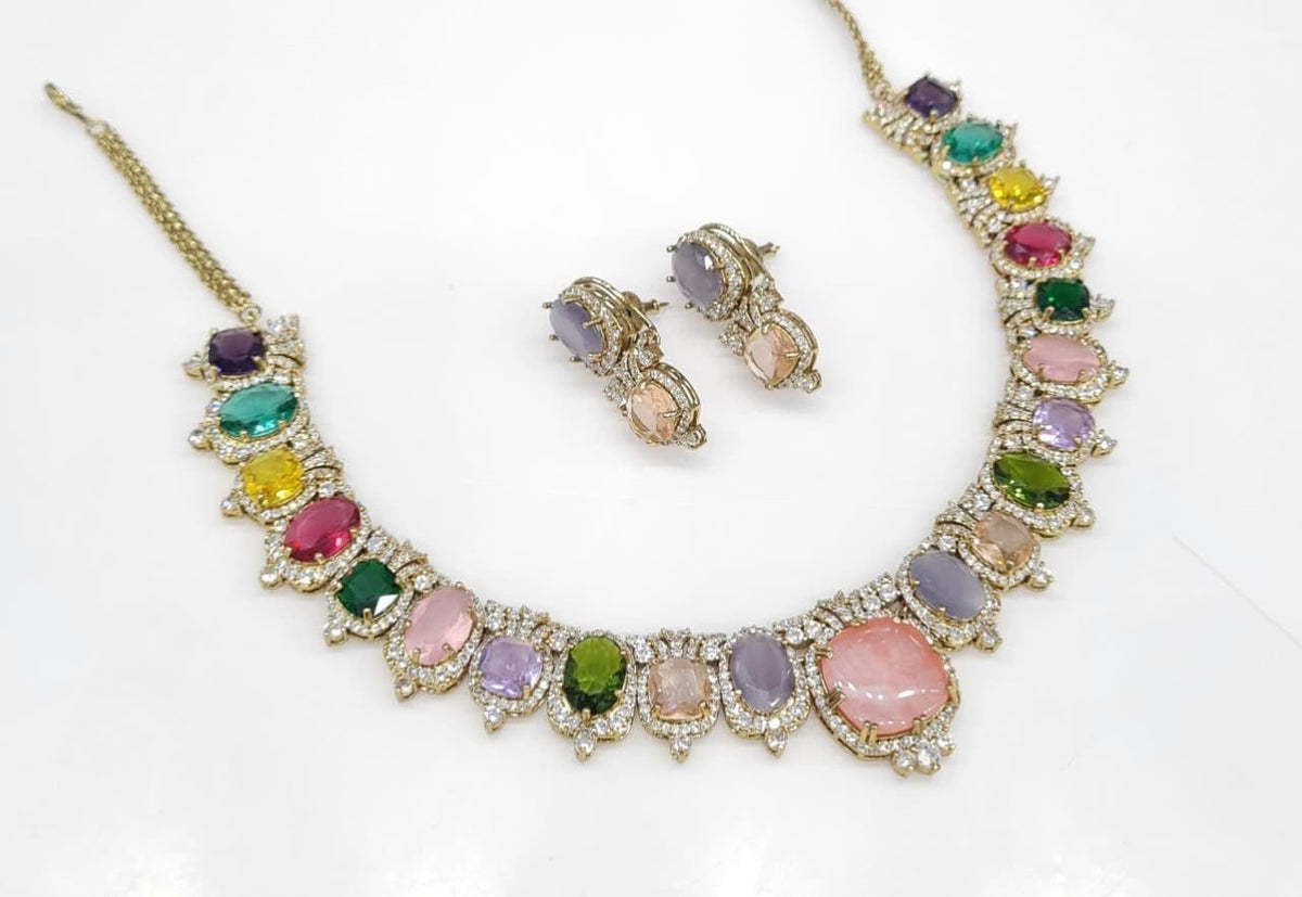 Sabyasachi Necklace 08728 - KRISHNA'S SWETA JEWELLERY