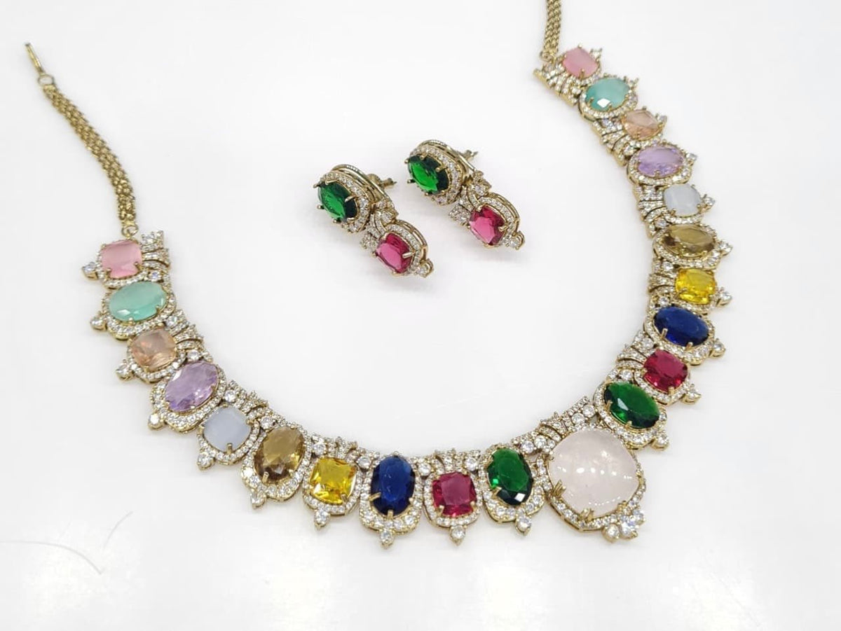 Sabyasachi Necklace 08728 - KRISHNA'S SWETA JEWELLERY