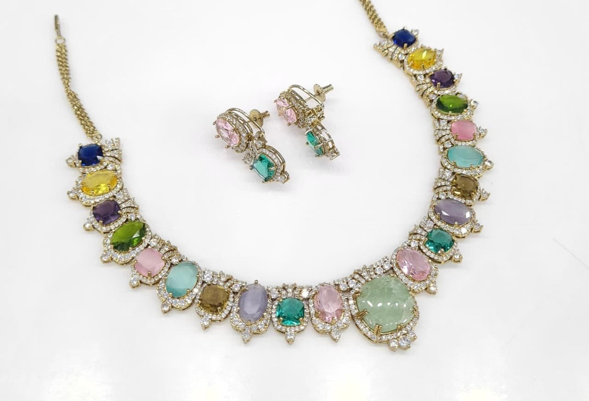 Sabyasachi Necklace 08728 - KRISHNA'S SWETA JEWELLERY