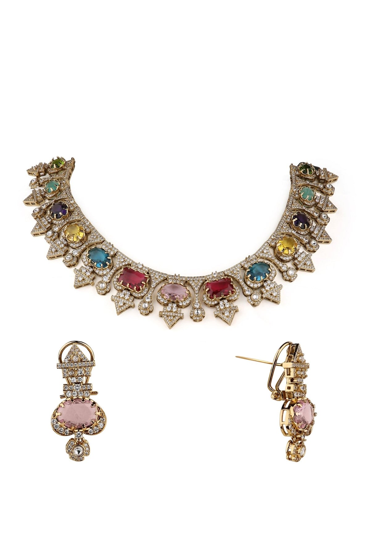Sabyasachi Necklace 08729 - KRISHNA'S SWETA JEWELLERY
