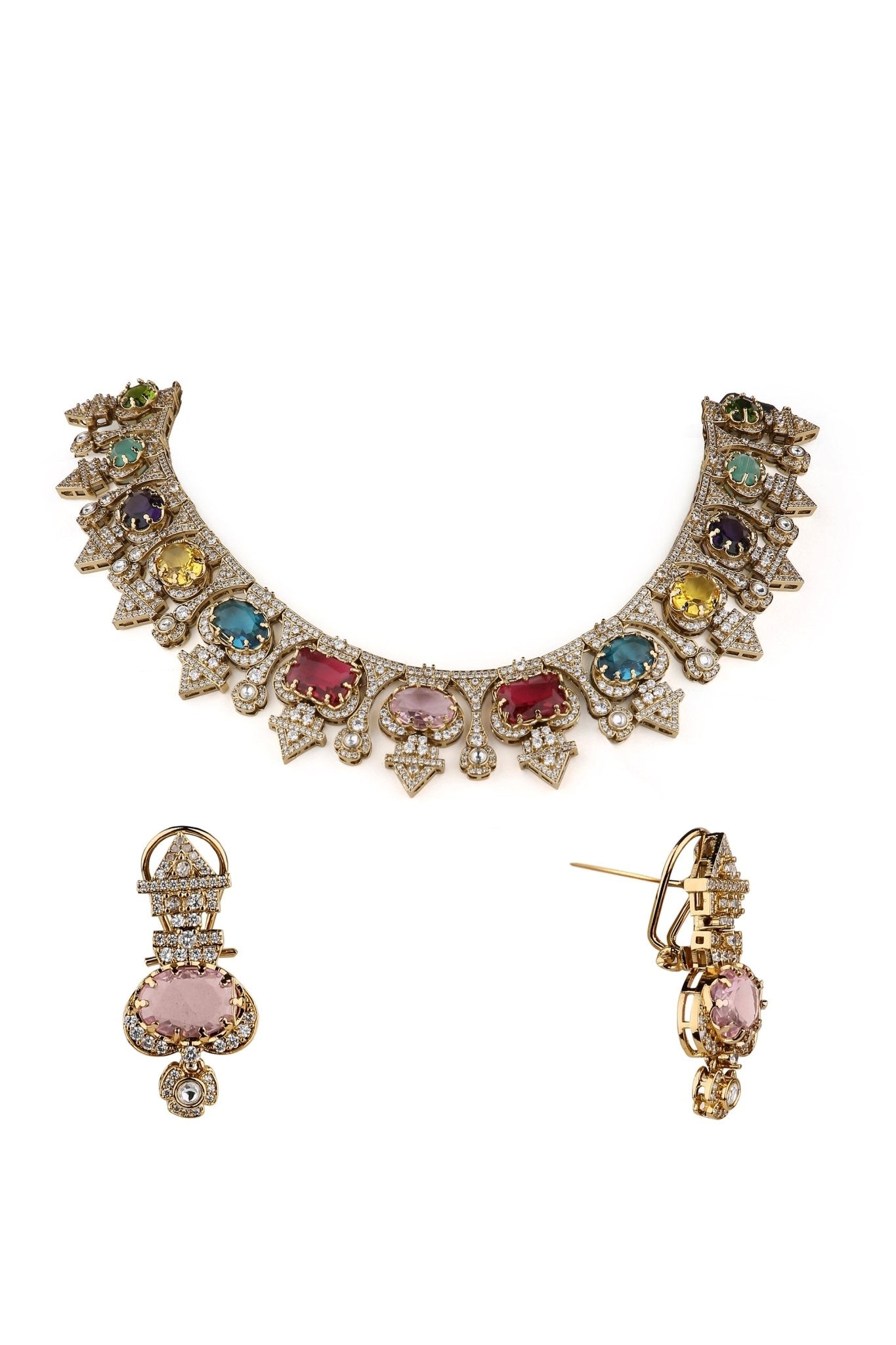 Sabyasachi Necklace 08729 - KRISHNA'S SWETA JEWELLERY