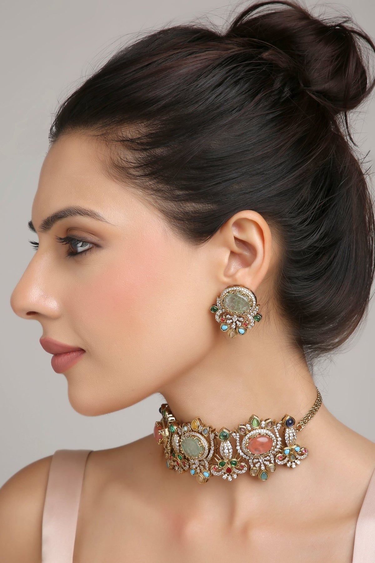 Sabyasachi Necklace 08731 - KRISHNA'S SWETA JEWELLERY