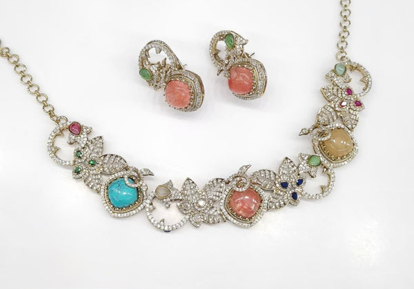 Sabyasachi Necklace 08877 - KRISHNA'S SWETA JEWELLERY
