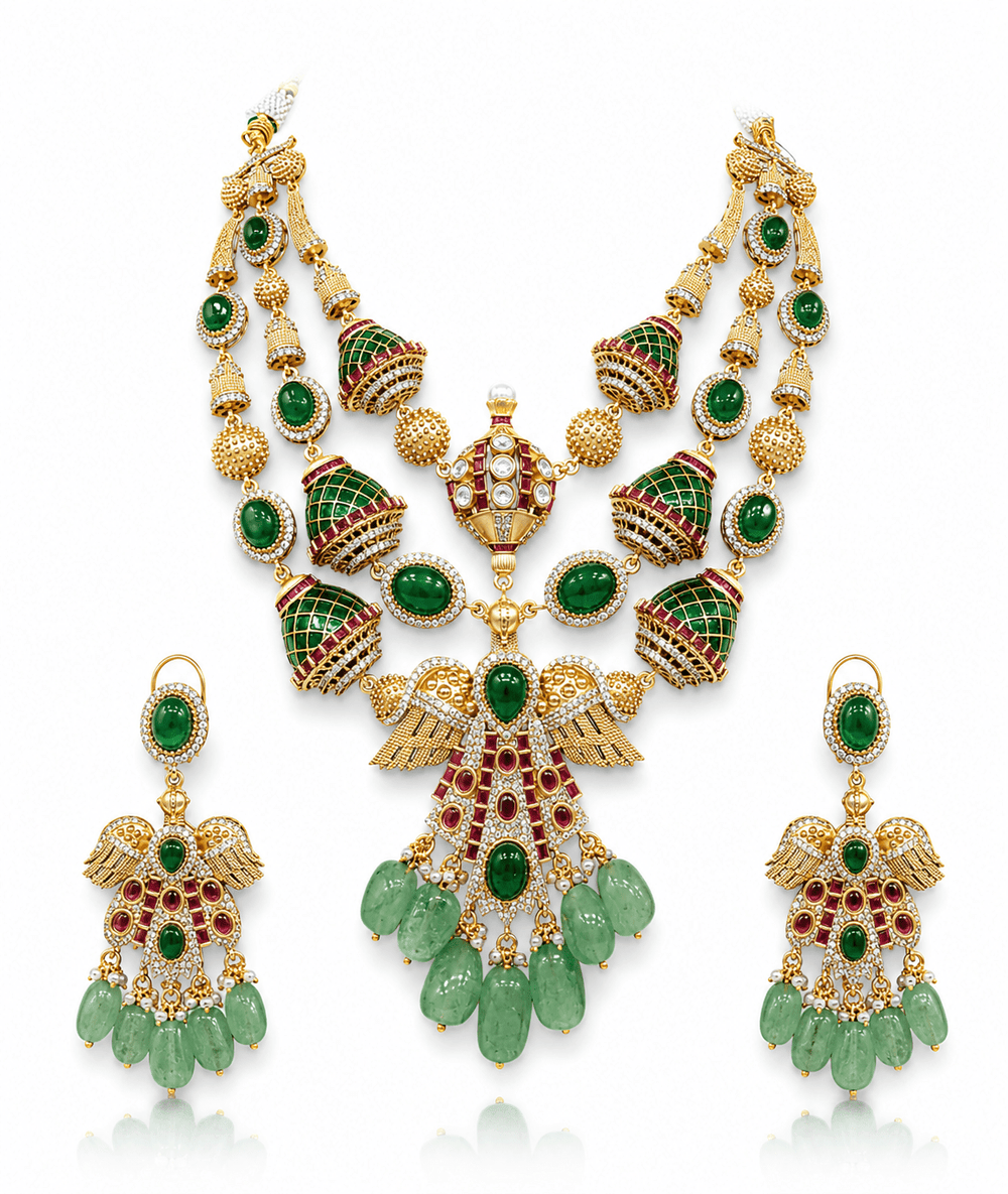 Sabyasachi Necklace 09414 - KRISHNA'S SWETA JEWELLERY