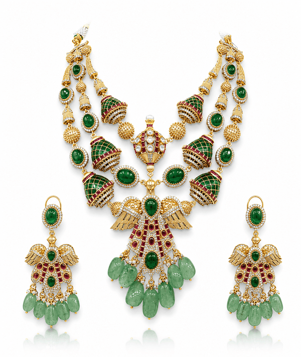 Sabyasachi Necklace 09414 - KRISHNA'S SWETA JEWELLERY