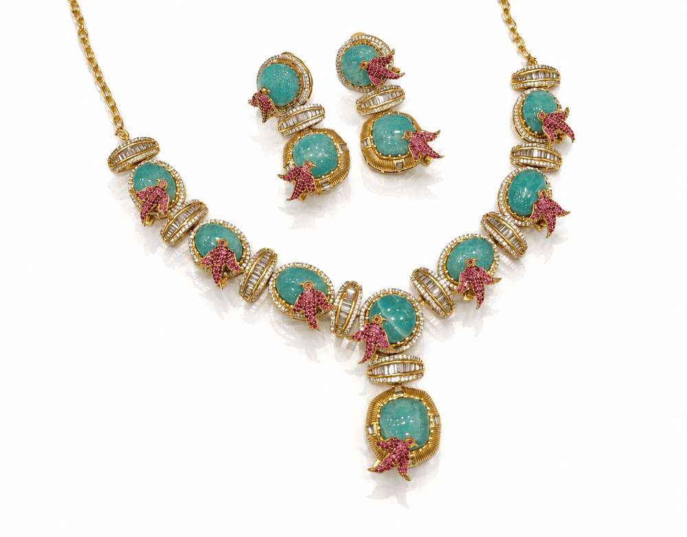 Sabyasachi Necklace 10038 - KRISHNA'S SWETA JEWELLERY