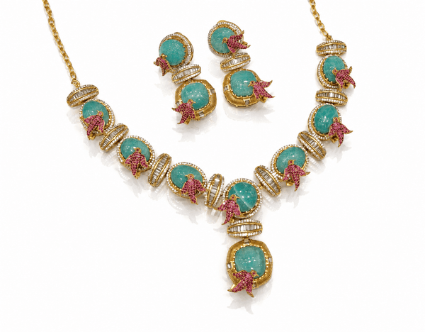 Sabyasachi Necklace 10038 - KRISHNA'S SWETA JEWELLERY