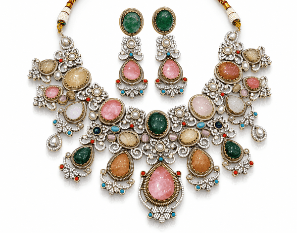 Sabyasachi Necklace 10355 - KRISHNA'S SWETA JEWELLERY