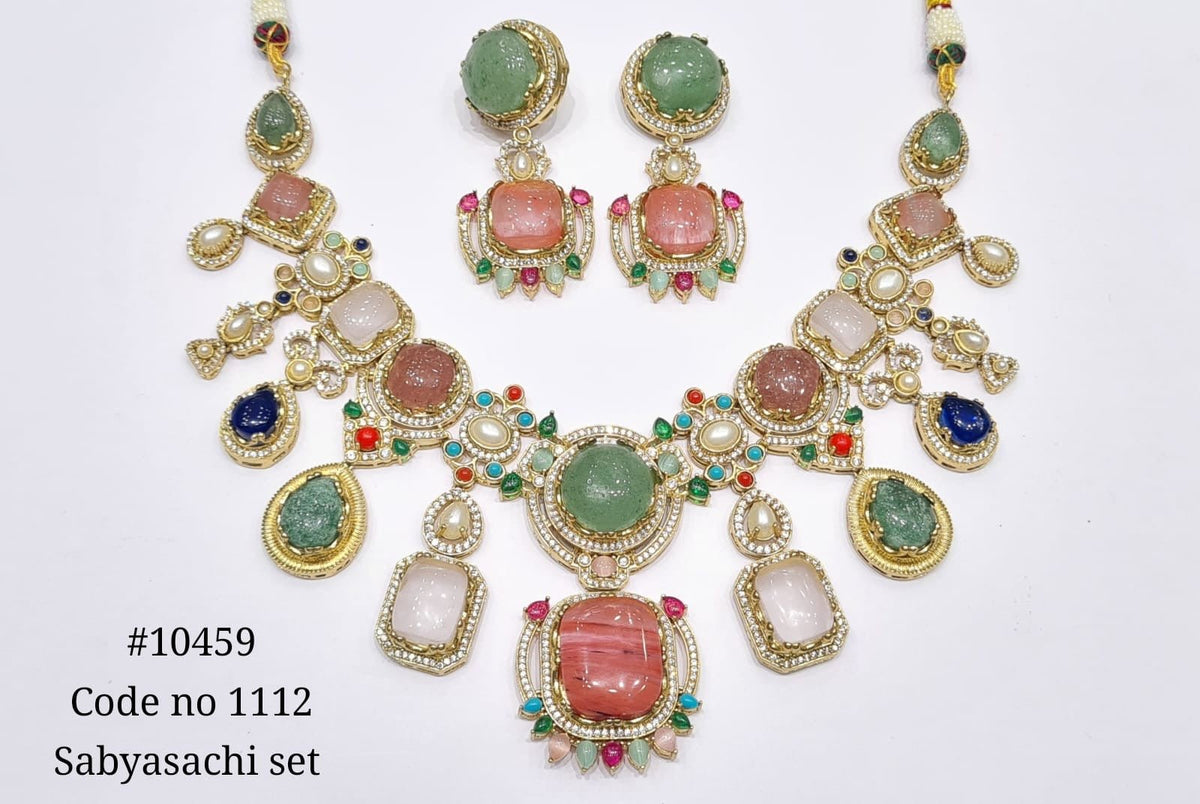 Sabyasachi Necklace 10459 - KRISHNA'S SWETA JEWELLERY