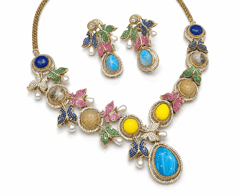 Sabyasachi Necklace 10586 - KRISHNA'S SWETA JEWELLERY