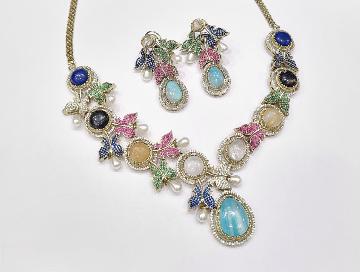 Sabyasachi Necklace 10586 - KRISHNA'S SWETA JEWELLERY