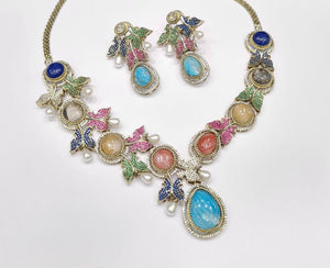 Sabyasachi Necklace 10586 - KRISHNA'S SWETA JEWELLERY