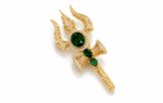 Shiv Trishul Brooch 11615 - KRISHNA'S SWETA JEWELLERY