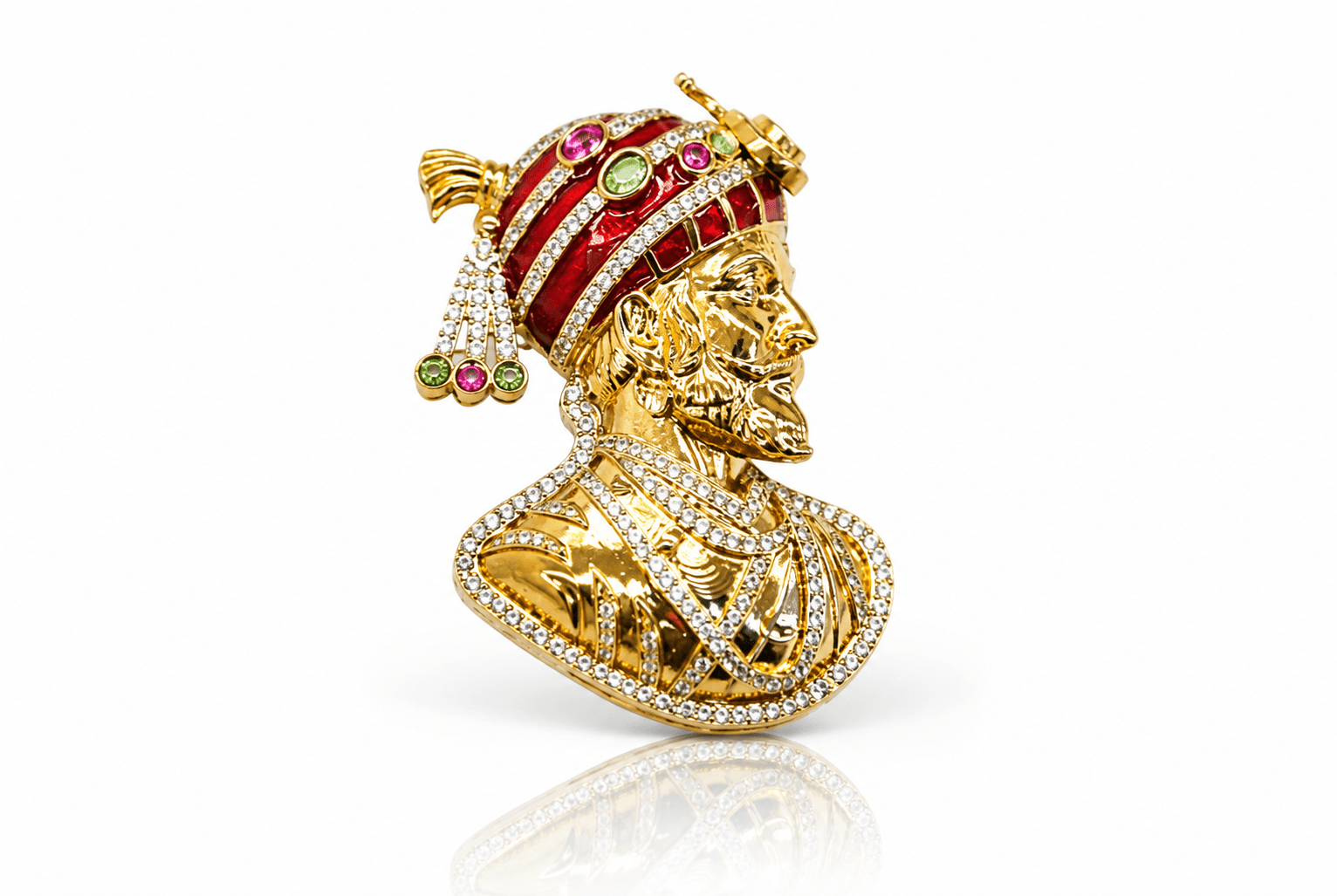 Shivaji Raje Brooch 10498 - KRISHNA'S SWETA JEWELLERY