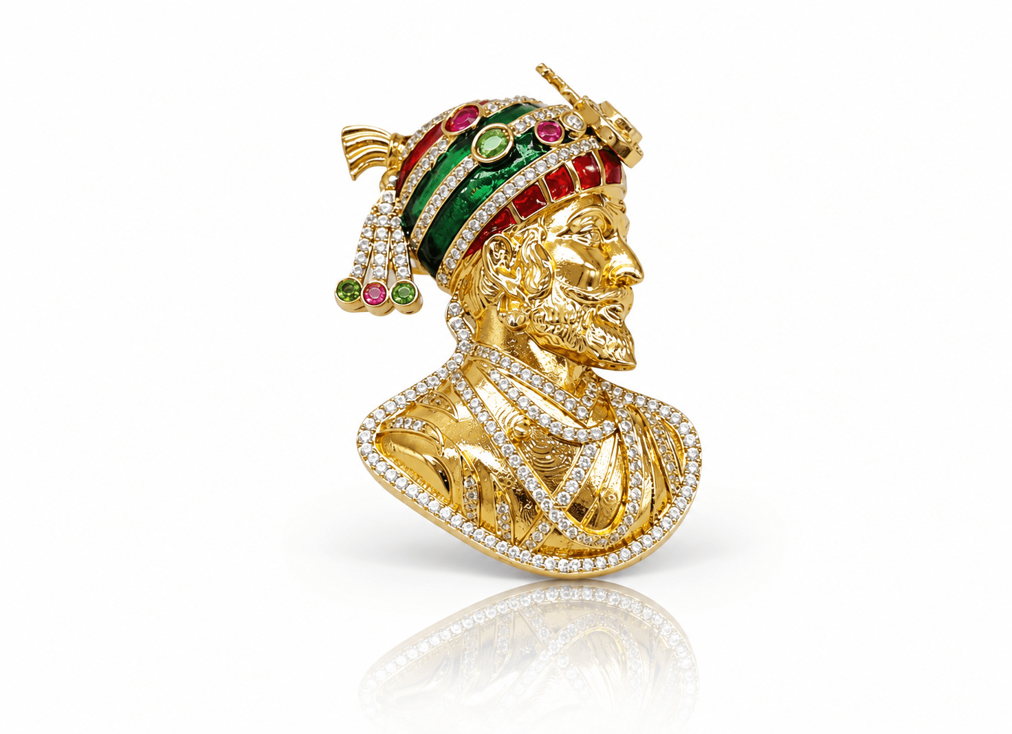 Shivaji Raje Brooch 10498 - KRISHNA'S SWETA JEWELLERY