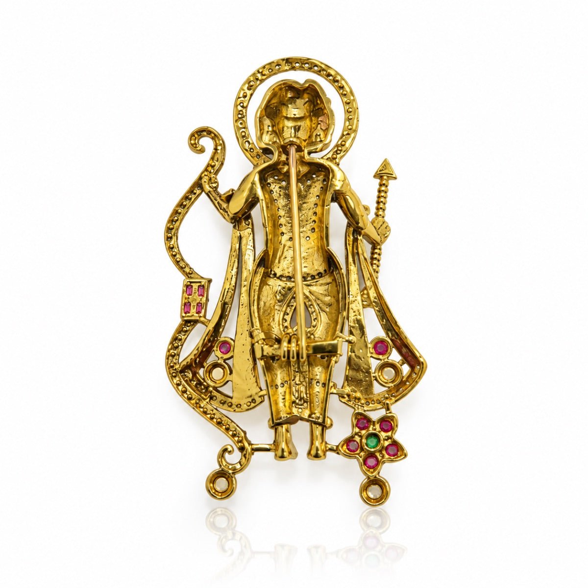 Shree Ram Brooch 12538 - Krishna's Sweta Jewellery