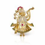 Shreenathji Brooch 11180 - KRISHNA'S SWETA JEWELLERY