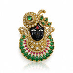 Shreenathji Brooch 11181 - Krishna's Sweta Jewellery