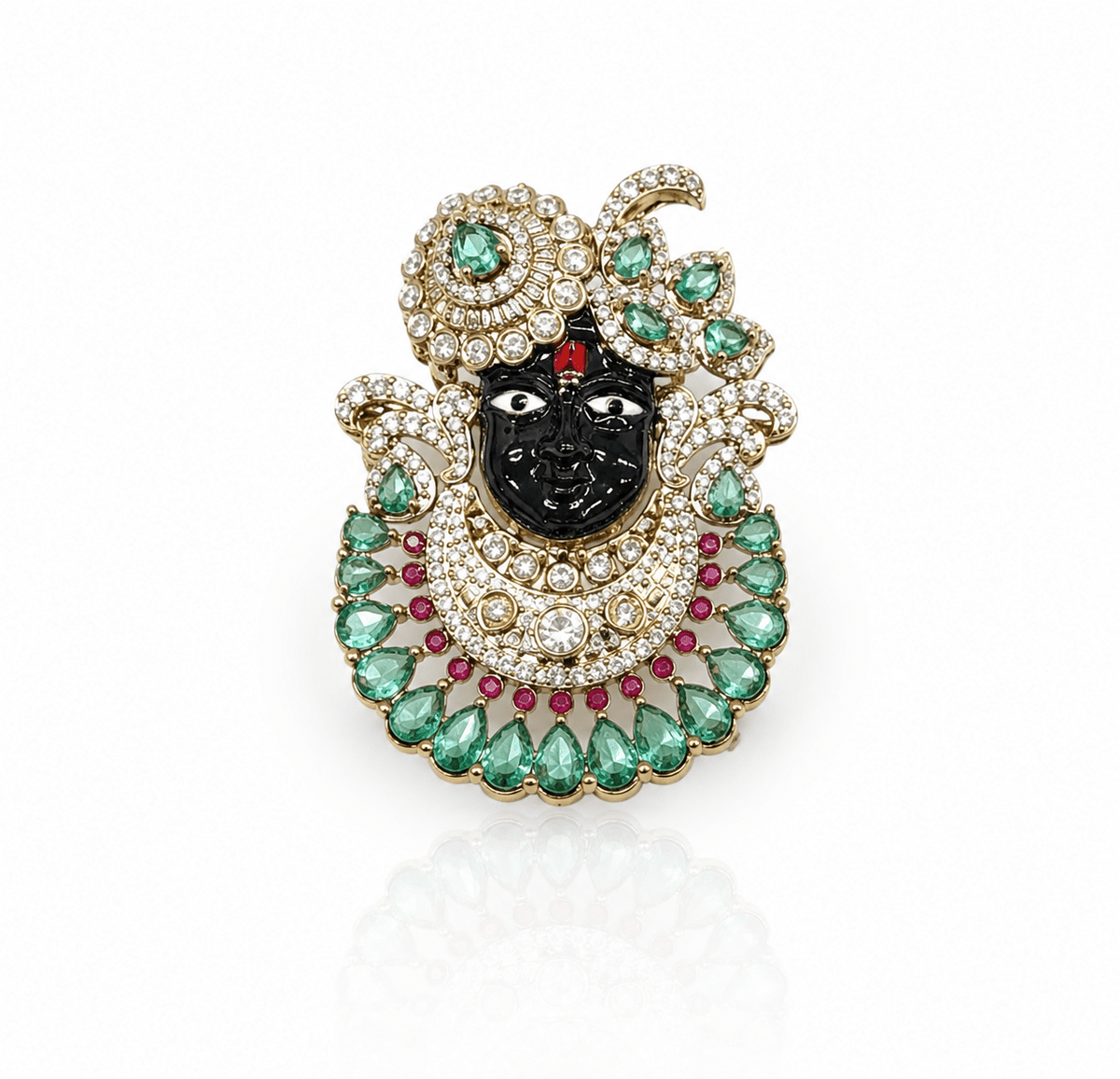Shreenathji Brooch 11181 - KRISHNA'S SWETA JEWELLERY