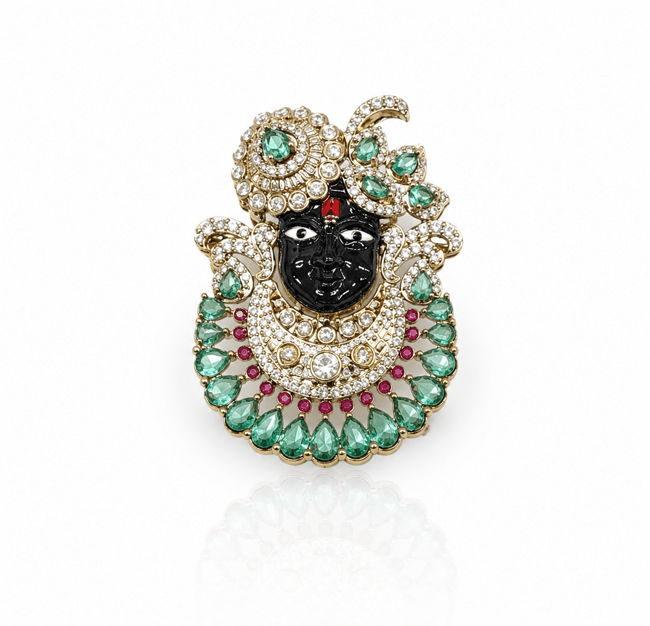 Shreenathji Brooch 11181 - KRISHNA'S SWETA JEWELLERY