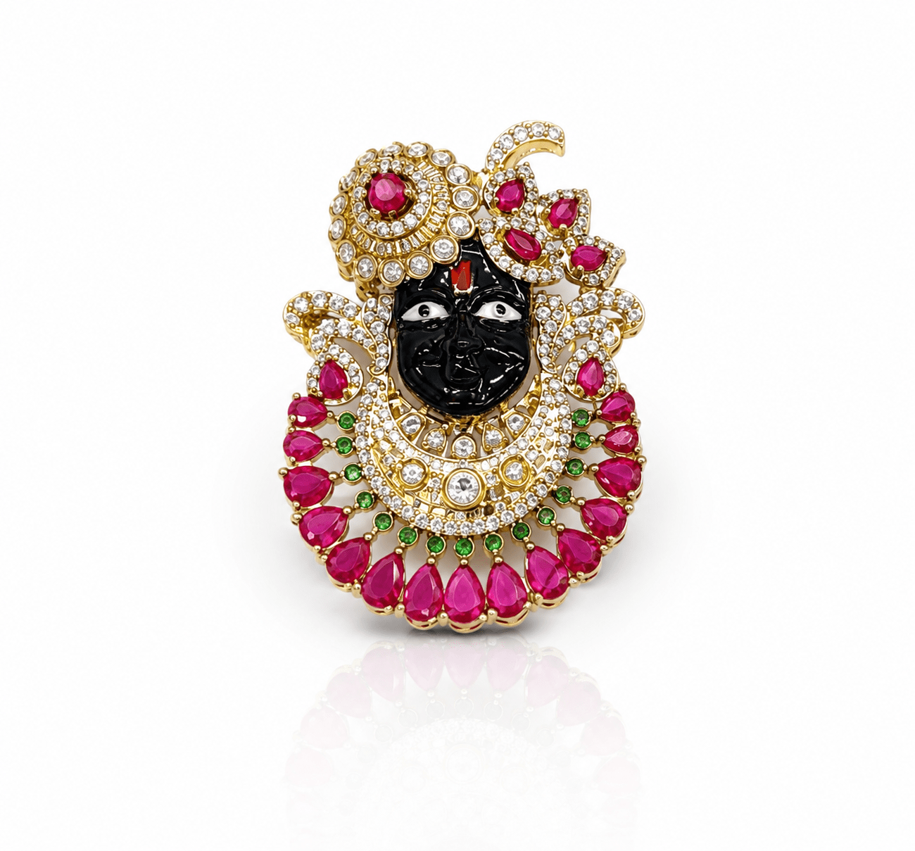 Shreenathji Brooch 11181 - KRISHNA'S SWETA JEWELLERY