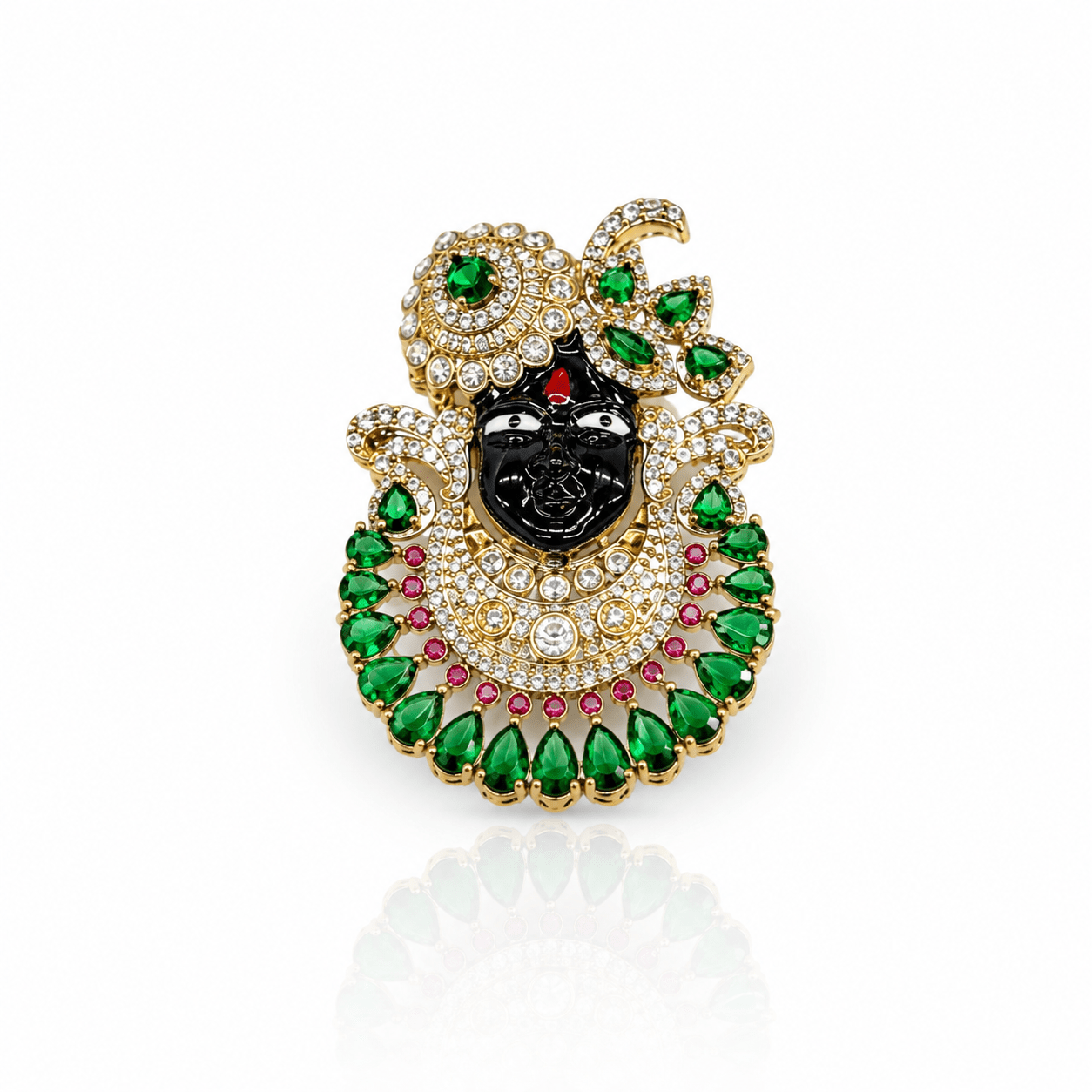 Shreenathji Brooch 11181 - KRISHNA'S SWETA JEWELLERY