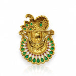 Shreenathji Brooch 11181 - Krishna's Sweta Jewellery