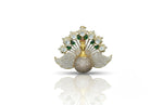 Sovereign Peacock Brooch 08501 - KRISHNA'S SWETA JEWELLERY