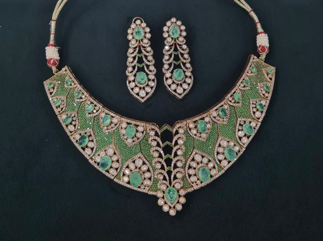 Statement Necklace 06711 - KRISHNA'S SWETA JEWELLERY