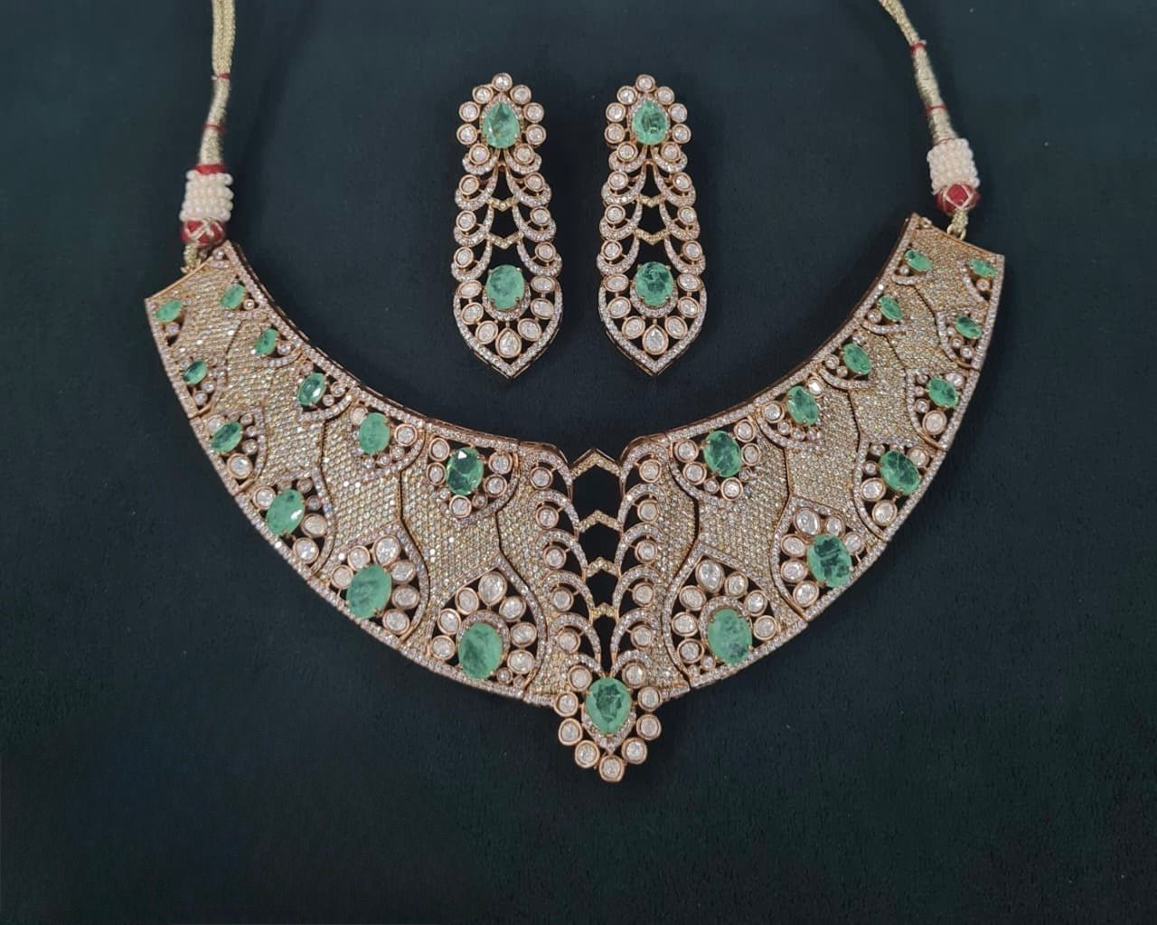 Statement Necklace 06711 - KRISHNA'S SWETA JEWELLERY