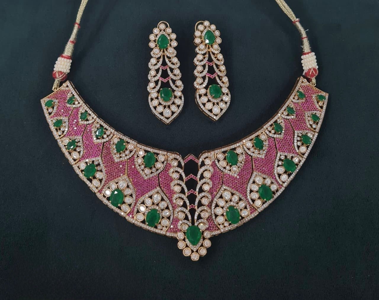 Statement Necklace 06711 - KRISHNA'S SWETA JEWELLERY